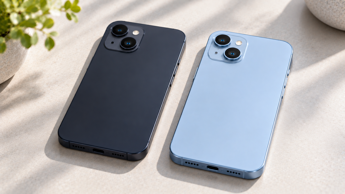 iPhone 13 and iPhone 14 side by side